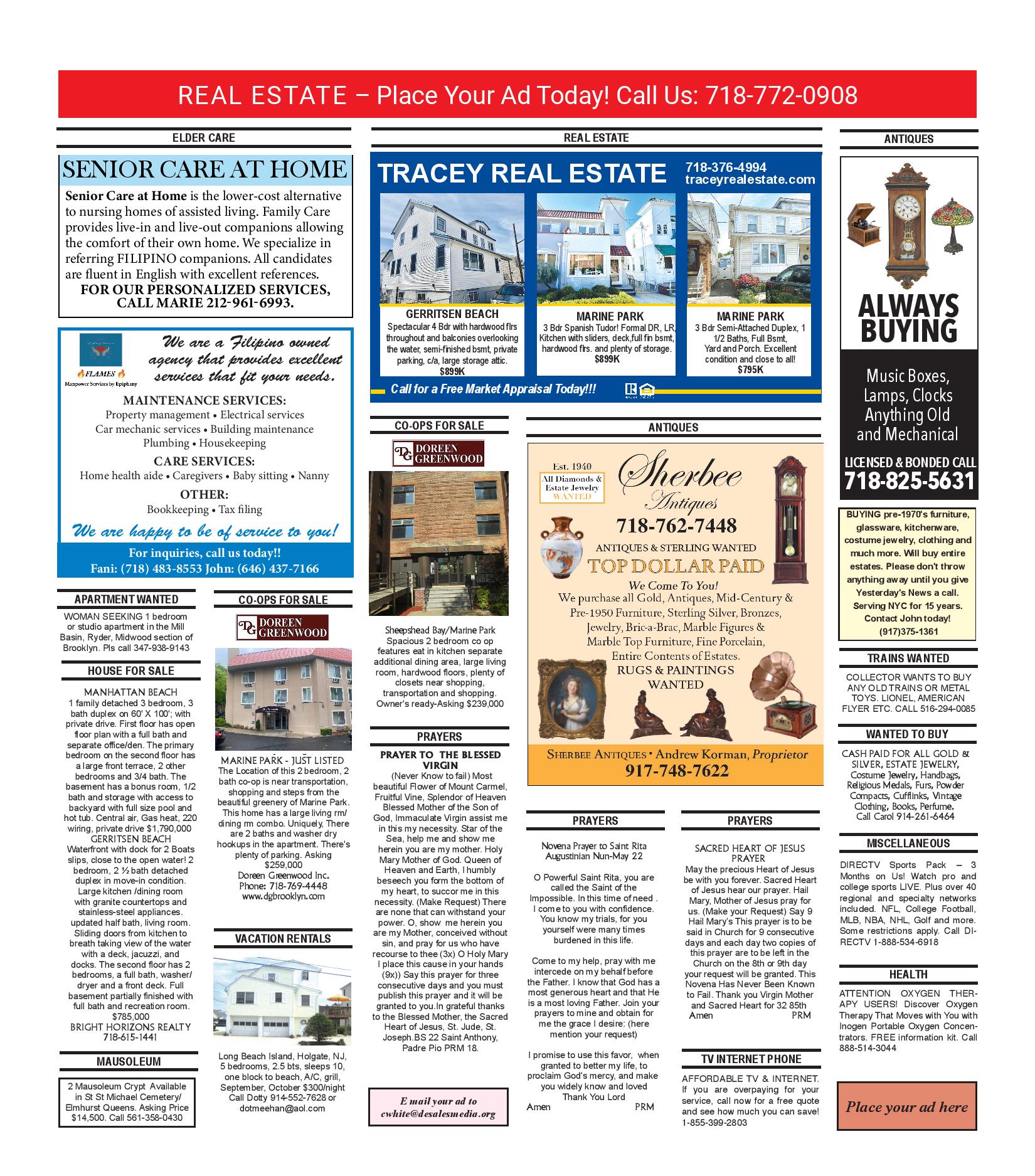 Classified & Real Estate August P2